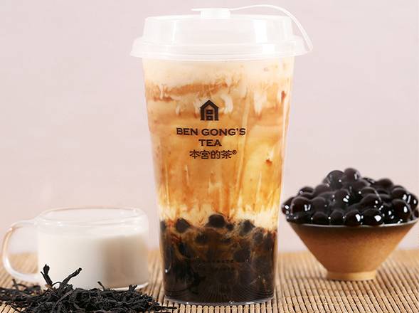 Black tea brown sugar pearl / 正⼭⼩種⿊丸